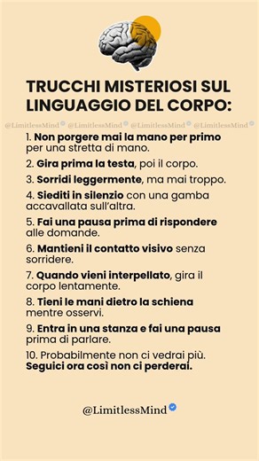 Trucchi misteriosi sul linguaggio del corpo: