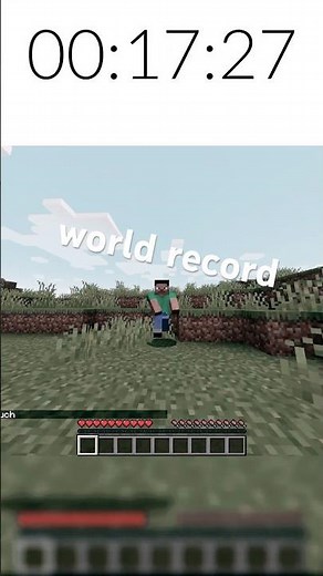 world record for self-murder 17:27 seconds #minecraft #minecraftshorts #gaming #gamingshorts