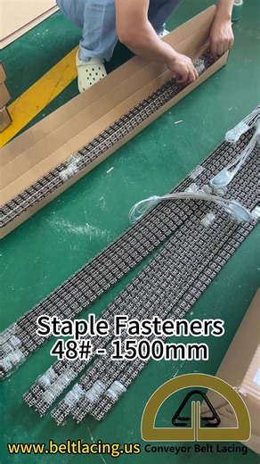 🔩 Upgrade Your Lightweight Conveyor Belt Splices Say goodbye to weak belt joints. The Conveystar 1.5–6.5mm Staple Fastener delivers a strong, smooth, and lasting splice for high-strength lightweight belting. ✅ Key Advantages: • 90° Clinched Staples – Resists opening under load • Oval, Rounded Staples – Protects belt fabric • Strong & Low-Profile – Rated to 200 PIW, pulley-friendly 🛠️ Ideal for distribution, food, laundry & general industry. https://www.beltlacing.us/staple-fasteners/ 👇 Watch 