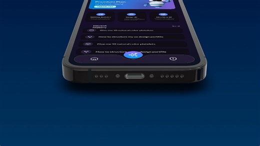AI assistant Chatbot app design
