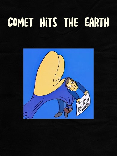 Bart Discovers the Comet in Springfield