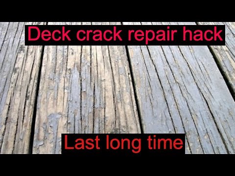 Deck crack repair hack