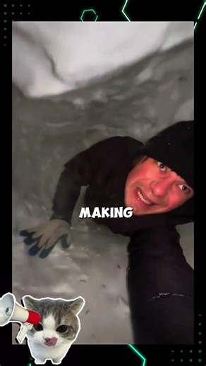 Trapped In A Snow Tunnel |😱🤯| #shorts