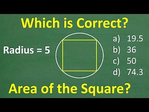 Square Inside a Circle — Which Answer Is Correct?