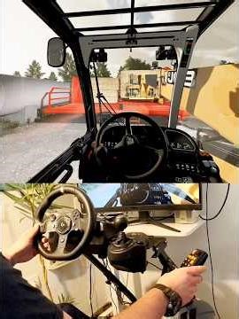 Farming Simulator JCB telehandler loading bales Thrustmaster Farmstick Logitech Steering Wheel #dkgc