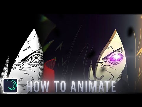 How I animate manga panels | Alight motion tutorial