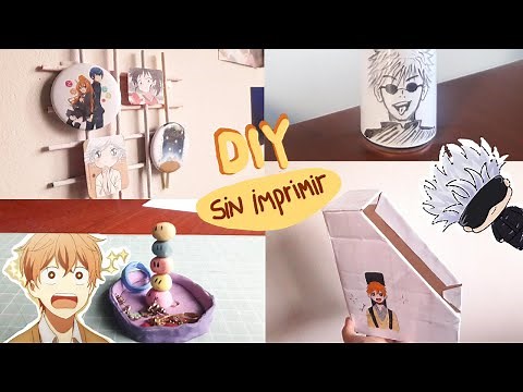 Ideas para decorar tu habitación ANIME DIY (Ver. sin impresora)