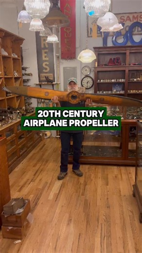 Super unique find: early 20th century airplane propeller by Fairchild and the Sensenich brothers available for sale at our NYC showroom! Give us a call or send us a message to purchase! 📍333 W 52 St., New York, New York 🌐ogtstore.com 🚛Shipping available everywhere 📐7 ft. L #oldegoodthings #antiques #antiquestore #antiqueshop #antiquefurniture #interiordesign #architecturalsalvage #airplane #aerophile #propeller #fairchild #fairchildmanufacturing #sensenichbrothers #newyork #nyc #newyorkcity 