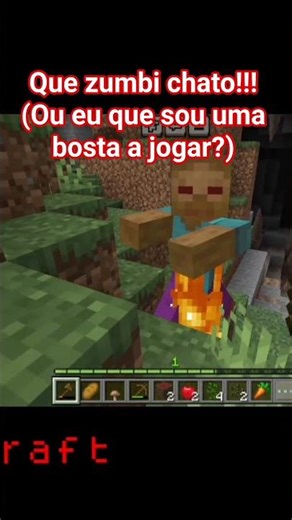 que zumbi chato!! #minecraft