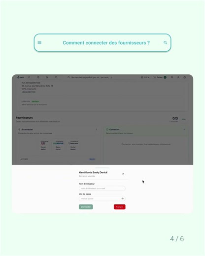 Comment connecter mes fournisseurs sur minti.be?