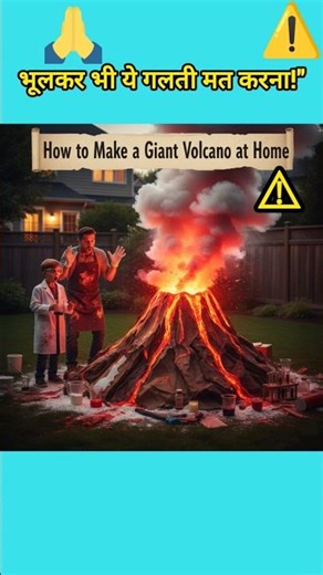 How to Make a Giant Volcano at Home #shorts #rcrazyin