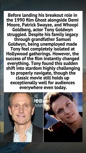 How the Movie Ghost Transformed Tony Goldwyn's Hollywood Career #TonyGoldwyn #GhostMovie