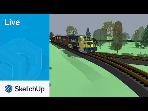 3D Modeling LANDSCAPE & Laying TRACK for Miniature Railway