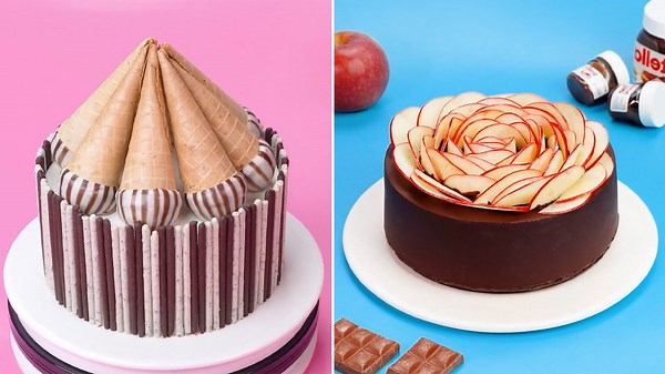 Unique & Elegant! Make Sweet Cone Cake and Stylish Apple Cake Like a Pro 🍦🍎✨ | Dessert Videos