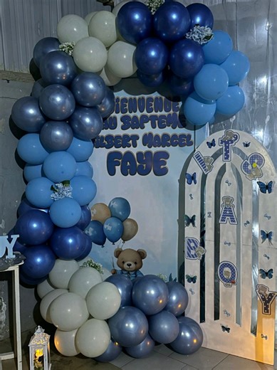 Baby Boy Baptism Celebration Decorations