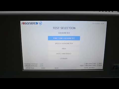 Test audiometri Resonance R27a (part 1)