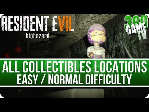 Resident Evil 7 All Collectibles Locations (Files / Coins / Everywheres / Tapes) on easy / normal