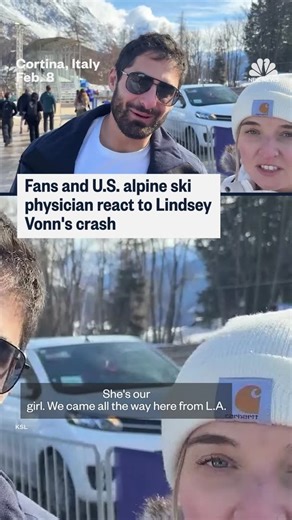 Fans from the United States and the head team physician to the U.S. women's Alpine ski team react to Lindsey Vonn's fall early on in her first run at the 2026 Winter Olympics. | NBC News