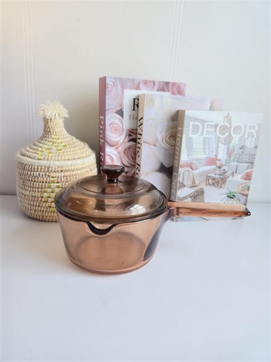 Vintage 80s Corning Vision-cooking Pot-dinnerware,plate-covered Casserole Skillet-sauce Pan-corning, USA 1 Liters. - Etsy