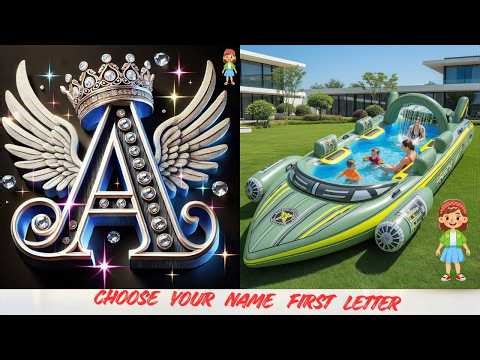 Choose Your Name First Letter and See Your Dream Gift Swimming Pool | A to Z
