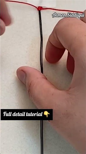 "Macrame Crown Bracelet Tutorial: Red Thread & Golden Beads""How to Macrame: Crown Bracelet DIY".