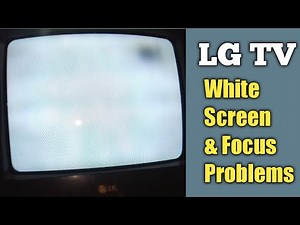 Crt Tv White Screen Fault Repiring | LG Tv | LG TV White screen problem fix | LG Tv Smart | LG Led