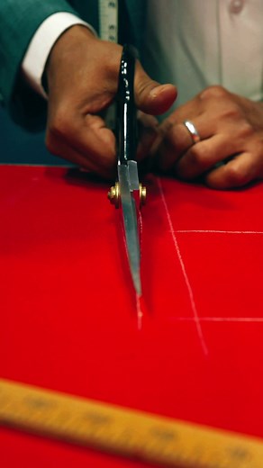 Masterful Tailoring in Action! ASMR Lady in Red Edition