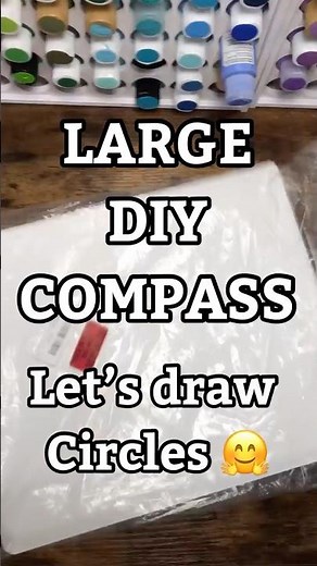 How To Make A DIY Compass For Creating Circle Guidelines For Your Large Mandala Artwork!