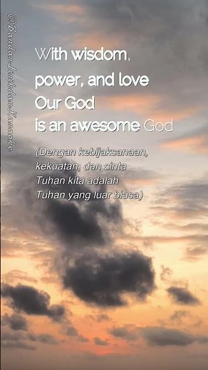 Awesome God | Our God is an awesome God | Lyrics