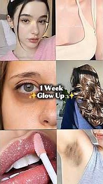 1 Week Glow Up ✨ #aesthetic #cloudyaesthetic #skincare #korean #glowup #beauty