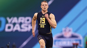 Christian McCaffrey runs 40-yard dash