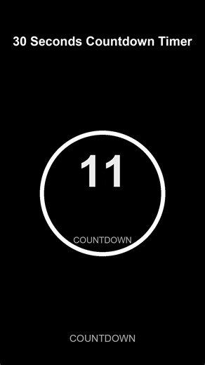 30 Second Timer | Simple Countdown