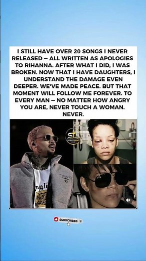 Chris Brown Has 20 Unreleased Apology Songs For Rihanna Nobody Will Ever Hear 😔#ChrisBrown #Rihanna