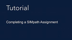 SIMnet Tutorial: Completing a SIMpath Assignment