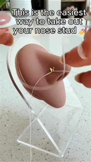 How To Wear Remove Floral Nose Pin #shorts #jewelry #viral