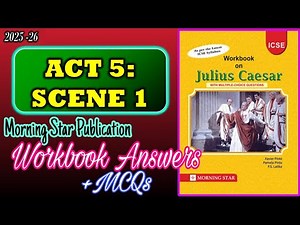 Julius Caesar | Act 5 Scene 1 |Workbook Answers Morning star Publication | 2025-26