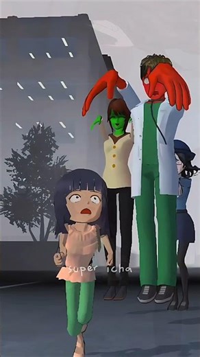 Mio dreamed of being chased by ghost #shorts #sakuraschoolsimulator #viralshorts #yutamio