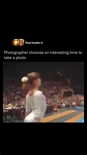 Inside | History | HQ on Instagram: "On March 28, 1976, 14-year-old Nadia Comăneci stunned the crowd during her floor routine at the American Cup. The young Romanian gymnast performed a series of difficult acrobatic moves, ending with a famous midair split that was captured perfectly by a photographer’s flash. follow @insidehistoryhq for more This performance was just a preview of the greatness to come. Only a few months later at the Montreal Olympics, Nadia made history by becoming the first pe