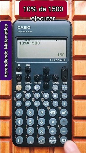 Cómo CALCULAR cualquier PORCENTAJE con la CALCULADORA CIENTÍFICA 🤔