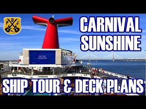 Carnival Sunshine Ship Tour - Our Narrated Video Tour With Deck Plans - December 2019 - ParoDeeJay