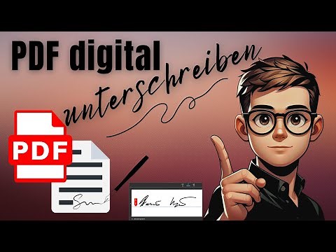 PDF Unterschrift hinzufügen| PDFs ausfüllen u. signieren ohne Papier Ausdruck, TUTORIAL 2024