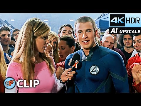 Human Torch Motorcycle Stunt Scene | Fantastic Four (2005) 4K HDR Movie Clip