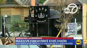 17 injured in explosion of illegal fireworks in Los Angeles