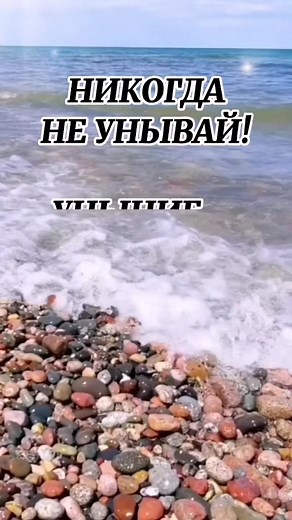 Exploring a Beautiful Multicolored Pebble Beach