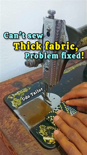 Can't sew thick fabric, problem fixed! 🥰👻 . #sewing #sewingtips #sewingtutorial #sewingmachinerepair #sewingtricks #sewingmachine | Udo Tailor