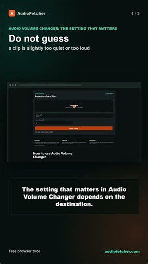 Audio Volume Changer: The Setting That Matters #shorts