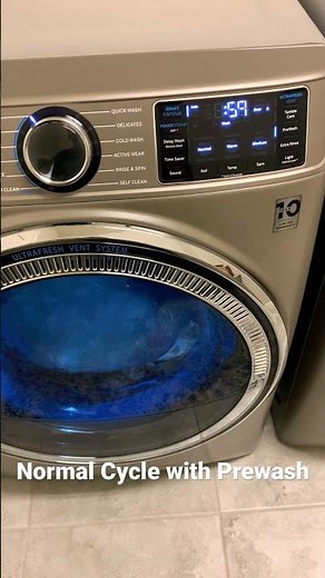 Normal Cycle with Prewash - GE FrontLoad Washer