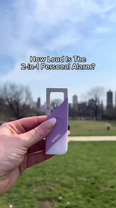 This 2-in-1 Personal Alarm with LED Light and SOS Button was made with your safety in mind! Deter potential attackers and alert others when help is needed with the (double) press of a button. The alarm can be heard as far as 1,800 feet🤯 #MakeItSafe #PersonalSafety #Sabre | SABRE Safety