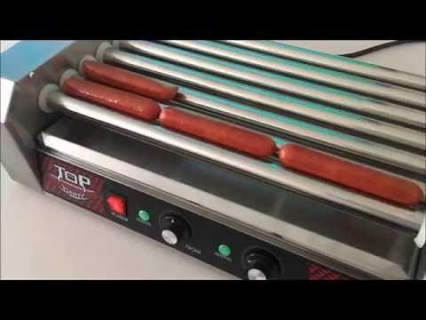 Great Northern Commercial Quality 18 Hot Dogs and 7 Roller Grilling Machine, 1400-Watt