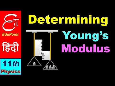 🔴 Elasticity - 6 || Determination of Young's Modulus || in HINDI for Class 11